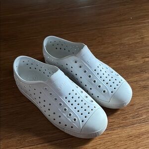 Native White Slip-On water proof Sneakers - kids size 1